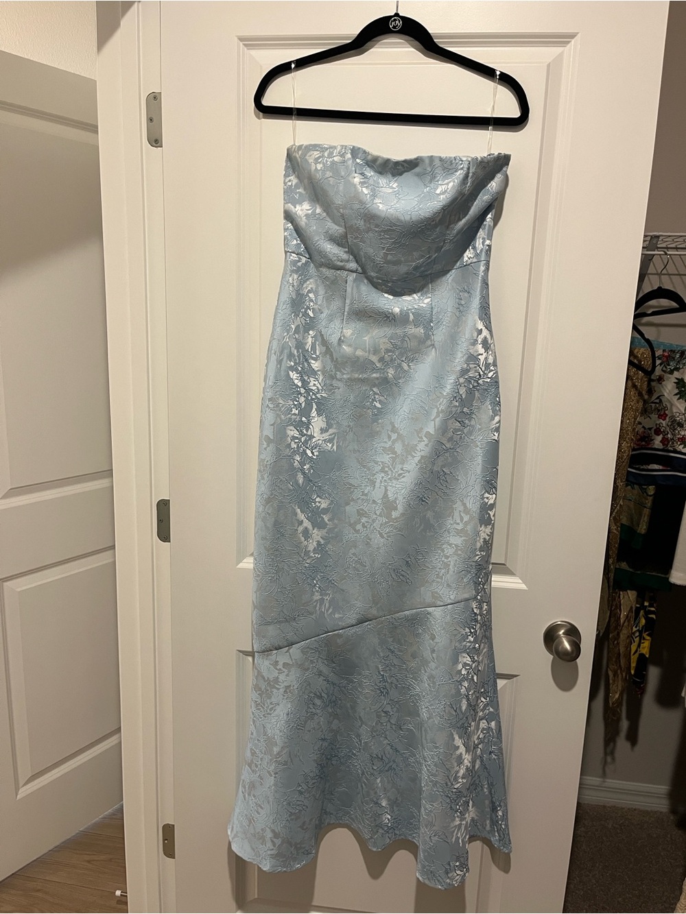 Babyboo Strapless Light Blue Dress
